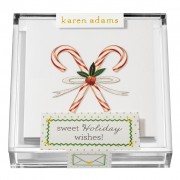 Holiday Gift Enclosure, Sweet Holiday Wishes in Acrylic Box, Karen Adams